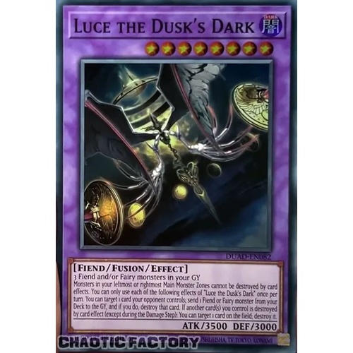 DUAD-EN082 Luce the Dusk's Dark Super Rare 1st Edition NM