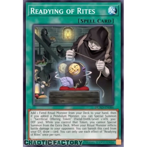 DUAD-EN086 Readying of Rites Super Rare 1st Edition NM