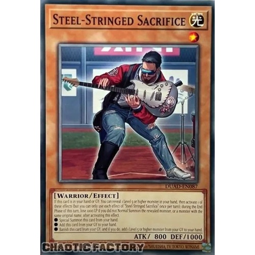 DUAD-EN087 Steel-Stringed Sacrifice Common 1st Edition NM