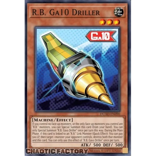 DUAD-EN090 R.B. Ga10 Driller Super Rare 1st Edition NM