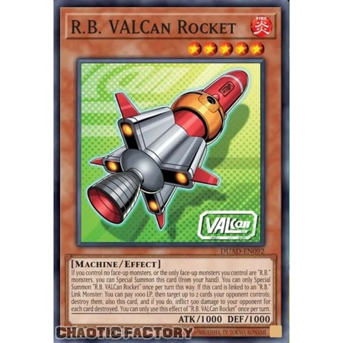 DUAD-EN092 R.B. VALCan Rocket Super Rare 1st Edition NM