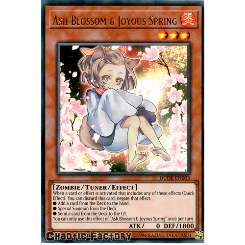 DUDE-EN003 Ash Blossom & Joyous Spring Ultra Rare 1st Edition NM