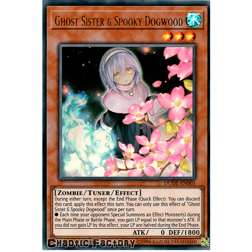 DUDE-EN005 Ghost Sister & Spooky Dogwood Ultra Rare 1st Edition NM
