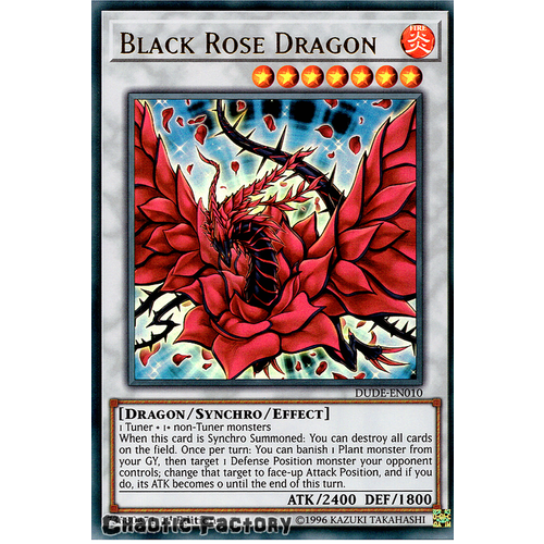 DUDE-EN010 Black Rose Dragon Ultra Rare 1st Edition NM