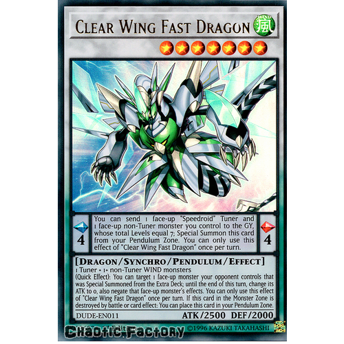 DUDE-EN011 Clear Wing Fast Dragon Ultra Rare 1st Edition NM