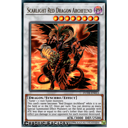 DUDE-EN013 Scarlight Red Dragon Archfiend Ultra Rare 1st Edition NM