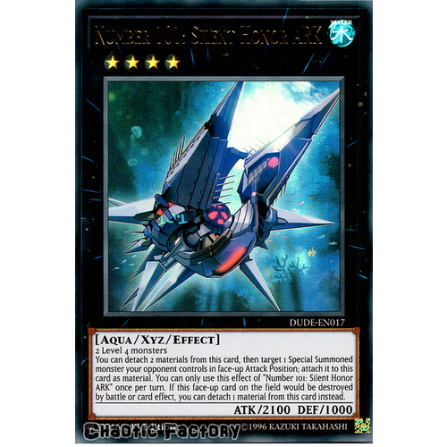 DUDE-EN017 Number 101: Silent Honor ARK Ultra Rare 1st Edition NM