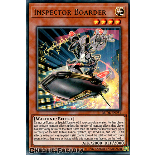 DUDE-EN031 Inspector Boarder Ultra Rare 1st Edition NM