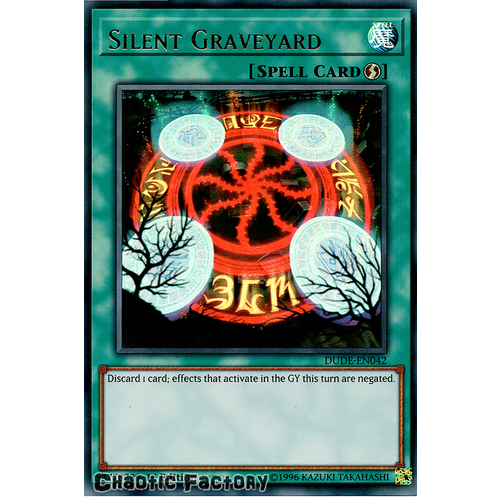 DUDE-EN042 Silent Graveyard Ultra Rare 1st Edition NM