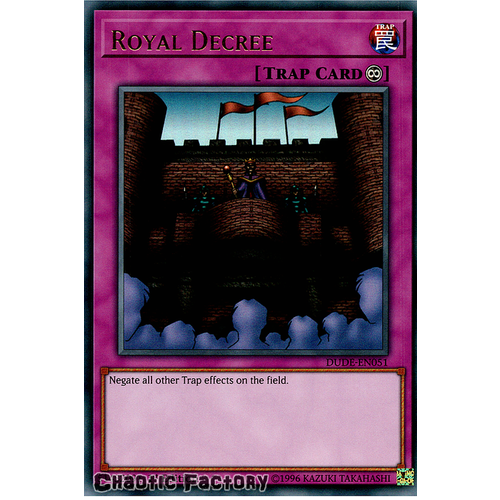 DUDE-EN051 Royal Decree Ultra Rare 1st Edition NM