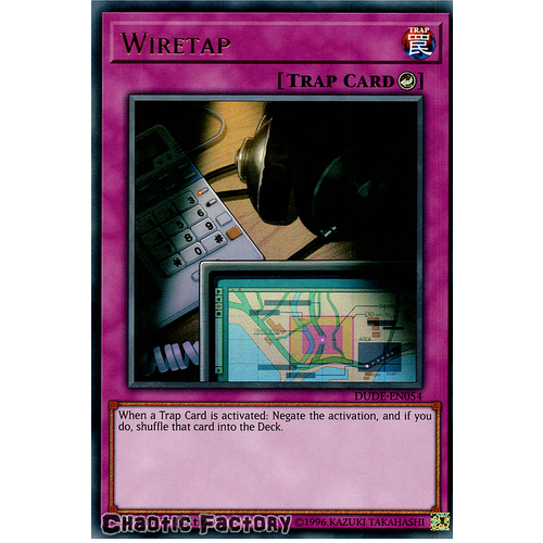 DUDE-EN054 Wiretap Ultra Rare 1st Edition NM