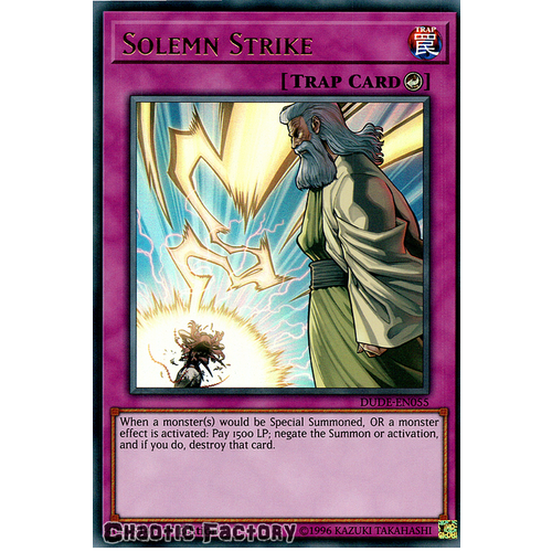 DUDE-EN055 Solemn Strike Ultra Rare 1st Edition NM