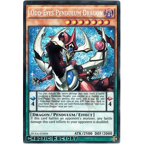 Odd-Eyes Pendulum Dragon - DUEA-EN004 - Secret Rare 1st Edition NM