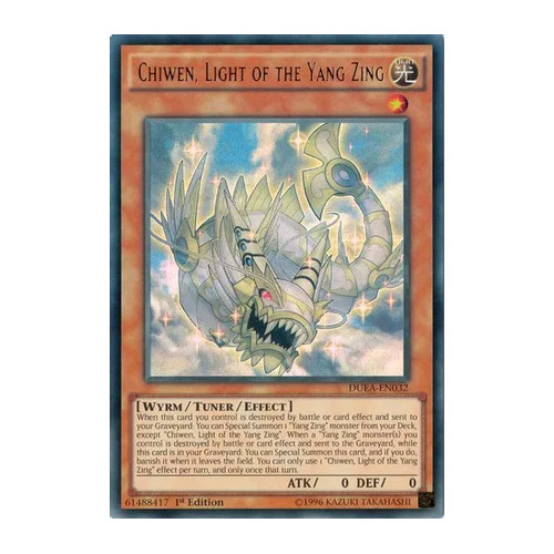 DUEA-EN032 Chiwen, Light of the Yang Zing Ultra Rare 1st Edition NM