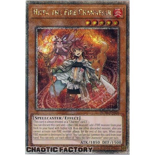 Quarter Century Secret Rare DUNE-EN026 Hiita the Fire Channeler 1st Edition NM