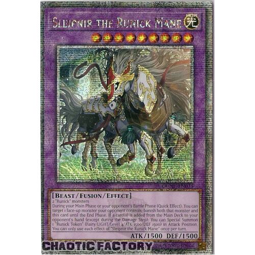 Quarter Century Secret Rare DUNE-EN035 Sleipnir the Runick Mane 1st Edition NM