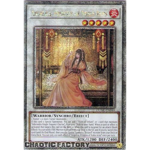 Quarter Century Secret Rare DUNE-EN040 Angelica, Princess of Noble Arms 1st Edition NM