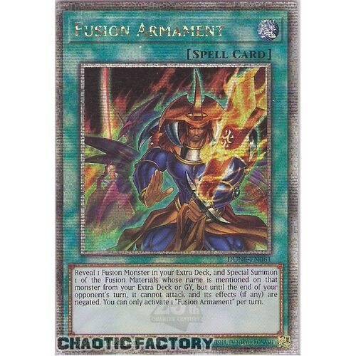 Quarter Century Secret Rare DUNE-EN061 Fusion Armament 1st Edition NM