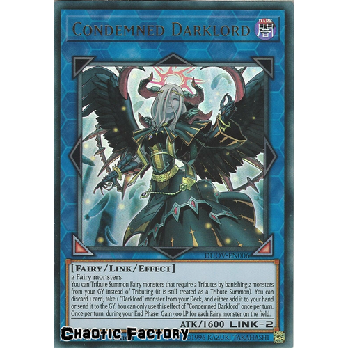 DUOV-EN006 Condemned Darklord Ultra Rare 1st Edition NM