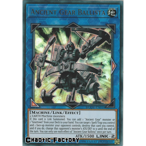 DUOV-EN010 Ancient Gear Ballista Ultra Rare 1st Edition NM