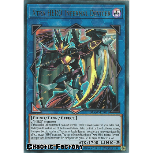 DUOV-EN013 Xtra HERO Infernal Devicer Ultra Rare 1st Edition NM