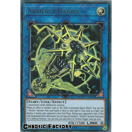 DUOV-EN019 Artifact Dagda Ultra Rare 1st Edition NM