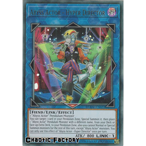 DUOV-EN022 Abyss Actor - Hyper Director Ultra Rare 1st Edition NM