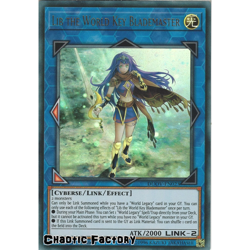 DUOV-EN023 Lib the World Key Blademaster Ultra Rare 1st Edition NM