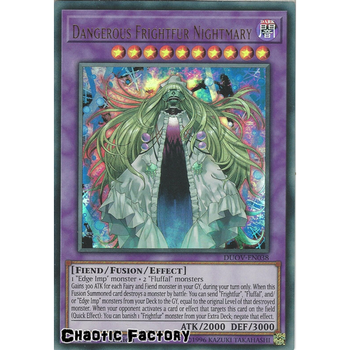 DUOV-EN038 Dangerous Frightfur Nightmary Ultra Rare 1st Edition NM