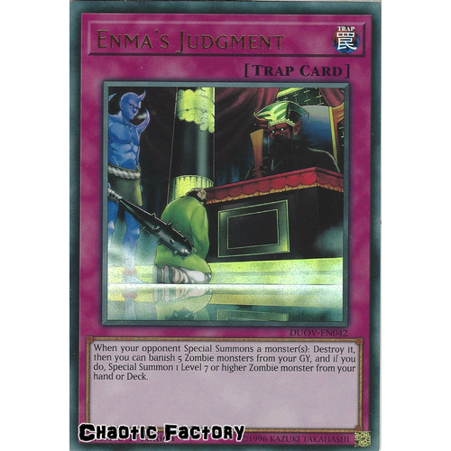 DUOV-EN042 Enma's Judgment Ultra Rare 1st Edition NM
