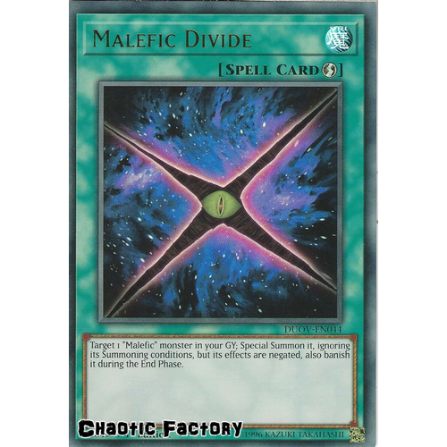 DUOV-EN044 Malefic Divide Ultra Rare 1st Edition NM