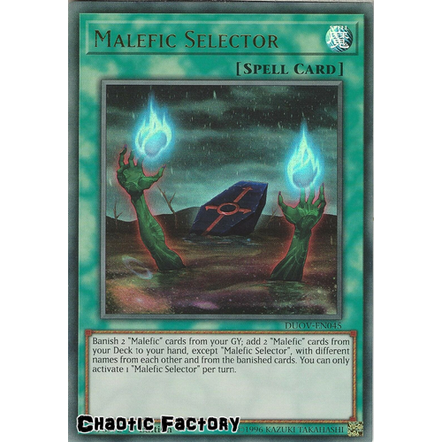 DUOV-EN045 Malefic Selector Ultra Rare 1st Edition NM