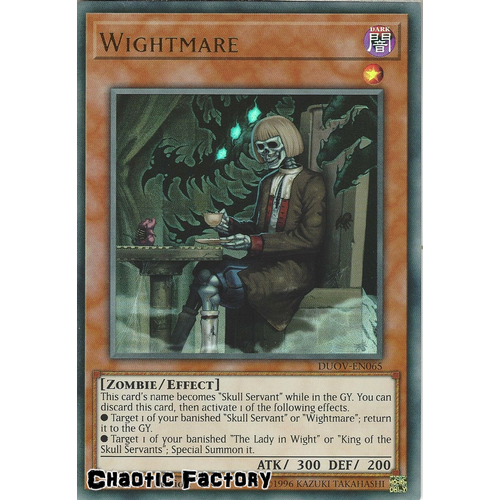 DUOV-EN065 Wightmare Ultra Rare 1st Edition NM