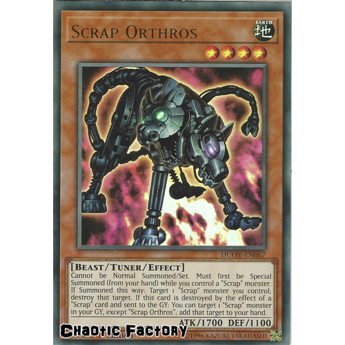 DUOV-EN067 Scrap Orthros Ultra Rare 1st Edition NM