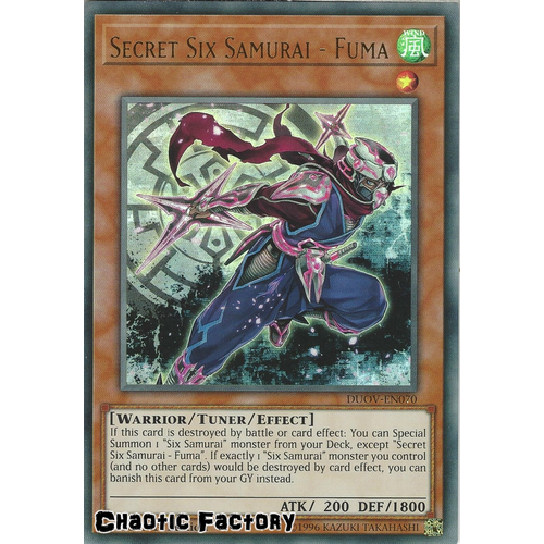 DUOV-EN070 Secret Six Samurai - Fuma Ultra Rare 1st Edition NM