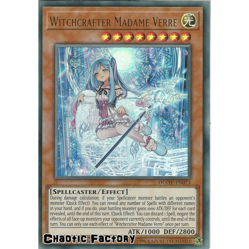 DUOV-EN073 Witchcrafter Madame Verre Ultra Rare 1st Edition NM