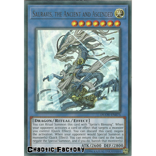 DUOV-EN075 Sauravis, the Ancient and Ascended Ultra Rare 1st Edition NM
