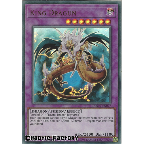 DUOV-EN077 King Dragun Ultra Rare 1st Edition NM
