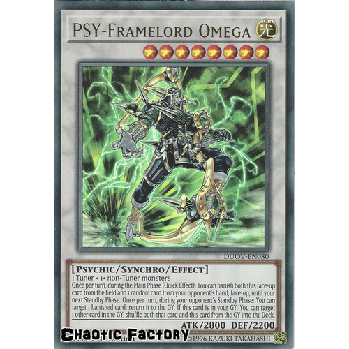 DUOV-EN080 PSY-Framelord Omega Ultra Rare 1st Edition NM
