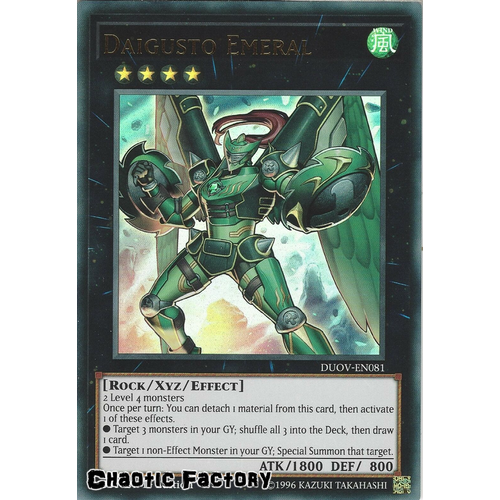 DUOV-EN081 Daigusto Emeral Ultra Rare 1st Edition NM