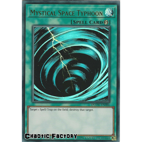 DUOV-EN086 Mystical Space Typhoon Ultra Rare 1st Edition NM