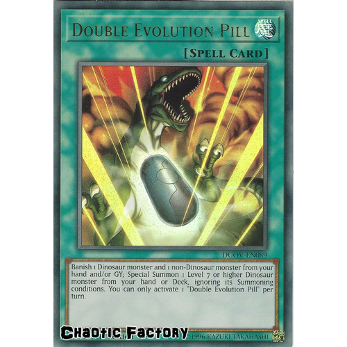 DUOV-EN089 Double Evolution Pill Ultra Rare 1st Edition NM