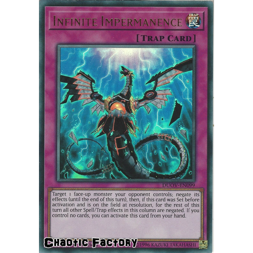 DUOV-EN099 Infinite Impermanence Ultra Rare 1st Edition NM
