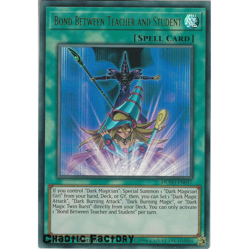  DUPO-EN017 Bond Between Teacher and Student Ultra Rare 1st Edtion NM