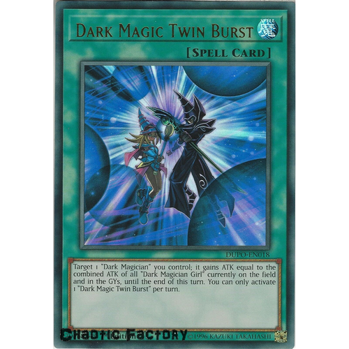DUPO-EN018 Dark Magic Twin Burst Ultra Rare 1st Edtion NM
