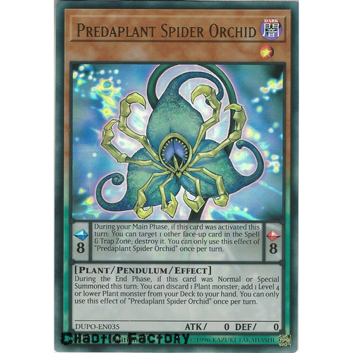 DUPO-EN035 Predaplant Spider Orchid Ultra Rare 1st Edition NM