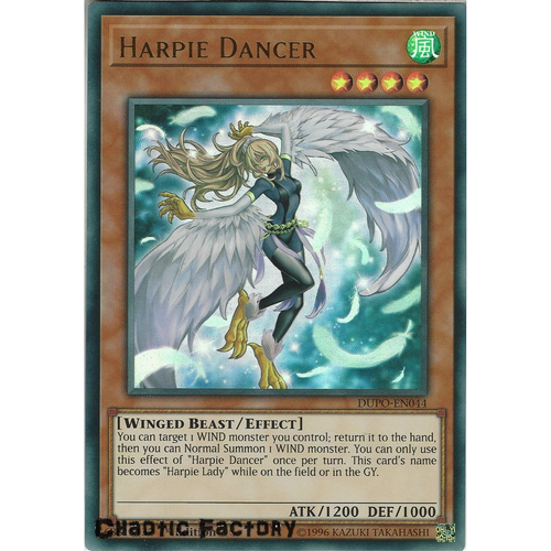 Yugioh DUPO-EN044 Harpie Dancer Ultra Rare 1st Edtion NM