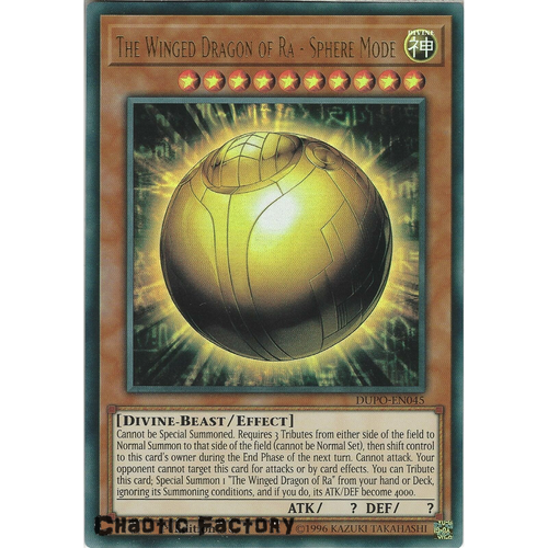 DUPO-EN045 The Winged Dragon of Ra - Sphere Mode Ultra Rare 1st Edtion NM