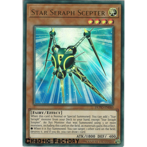 Yugioh DUPO-EN060 Star Seraph Scepter Ultra Rare 1st Edtion NM