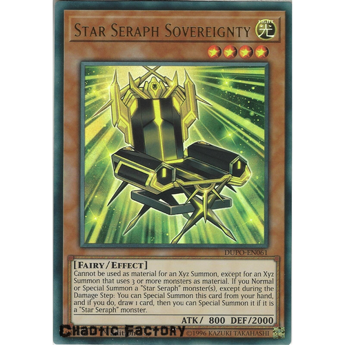 Yugioh DUPO-EN061 Star Seraph Sovereignty Ultra Rare 1st Edtion NM